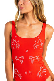 Camille One Piece Crimson